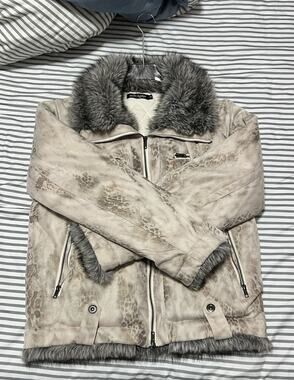 Japanese Archive Leopard Cheetah Print Fur Jacket